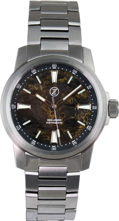 Zelos Aurora Field 42mm Ti Gold Carbon (Pre-owned)