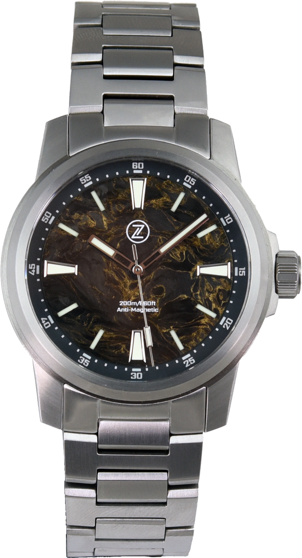 Zelos Aurora Field 42mm Ti Gold Carbon (Pre-owned)