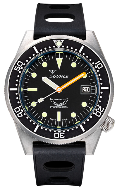 Squale 50 Atmos Black Blasted 1521-026/A 1521BKBL.NMT