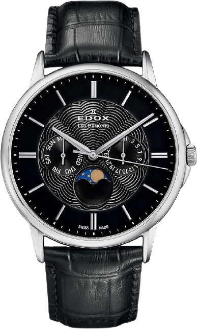 Edox Les Bemonts Multifunction Moon Phase 40002 3 NIN