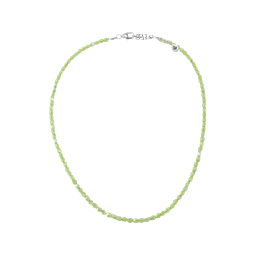 Green crystal necklace deals