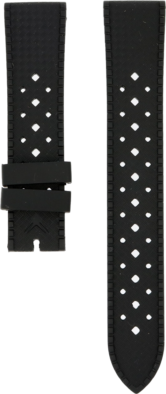 Ventus Black Tropic Rubber Strap 20mm SeriousWatches.eu