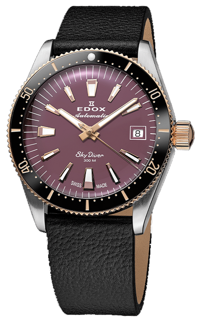 Edox Skydiver 38 Date Automatic Special Edition 80131 357RNRC VIO