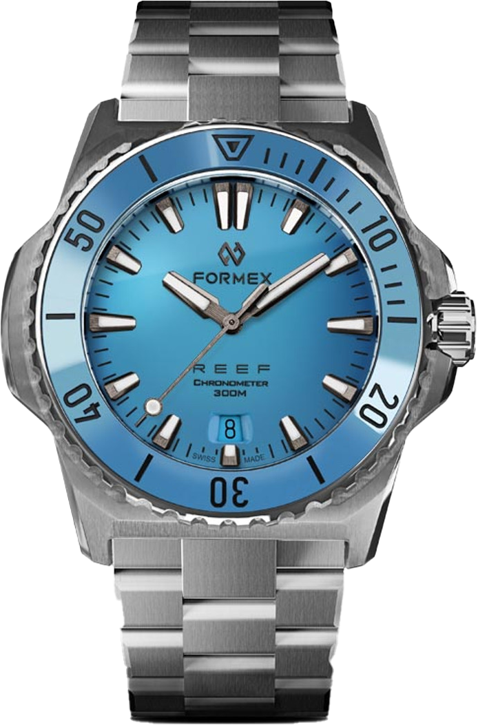 Formex REEF 39.5mm Automatic Chronometer 300m Bahama Blue Bracelet