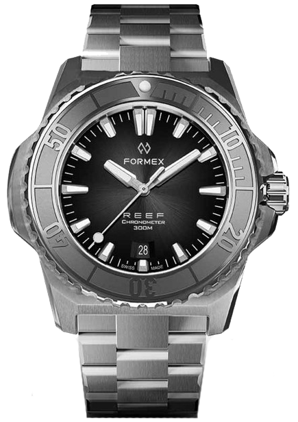 Formex REEF Aumatic Chronometer 300m Black Steel Bezel