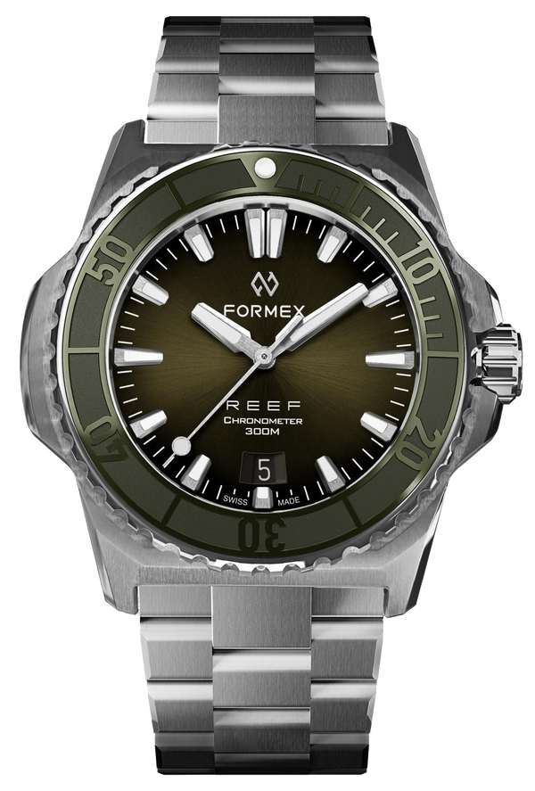 Formex REEF 39.5mm Automatic Chronometer 300m Green Bracelet