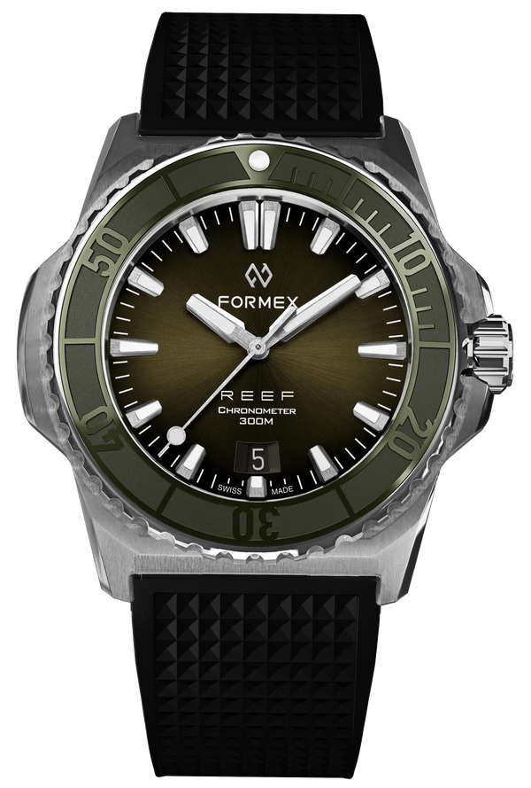 Formex REEF 39.5mm Automatic Chronometer 300m Green Rubber