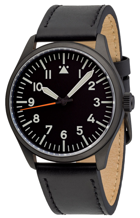 Islander Watch Aviator DLC Black Dial #ISL-46
