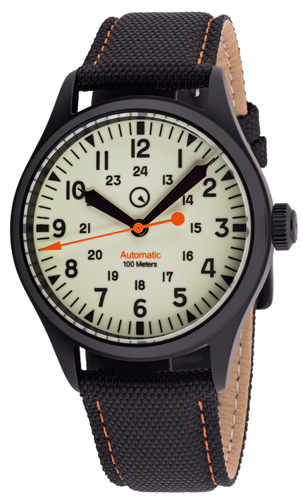 Islander Watch Mitchel Automatic DLC Field Watch Luminous Dial #ISL-83