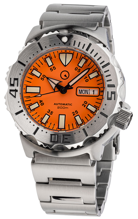 Islander Watch Automatic Dive Watch Orange Dial #ISL-94