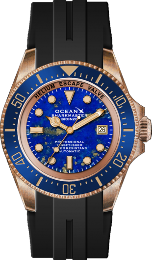OceanX Sharkmaster Bronze SMB542 Lapis Lazuli Limited Edition