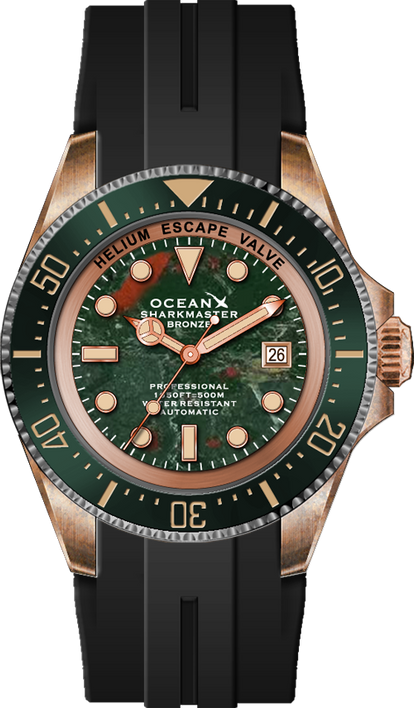 OceanX Sharkmaster Bronze SMB556 Blood Stone Limited Edition