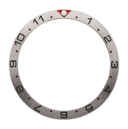 Islander Watch Brushed Steel Dual-Time Bezel Insert for Seiko SKX007, SKX009, SKX011 PIP #C31