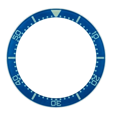 Islander Watch Blue Sapphire Luminous Bezel Insert for Squale 1521 Dive Watches #C20