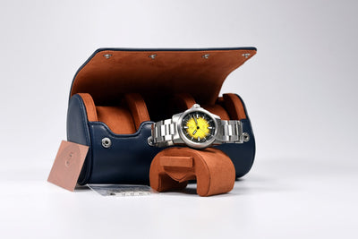 Zelos Aurora Field 42mm Ti Hammered Yellow (Pre-owned)