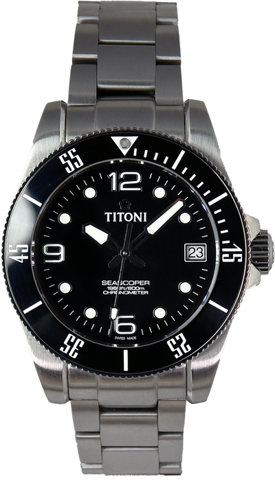 Titoni Seascoper 600 Chronometer 83600S-BK-256 (Pre-owned)