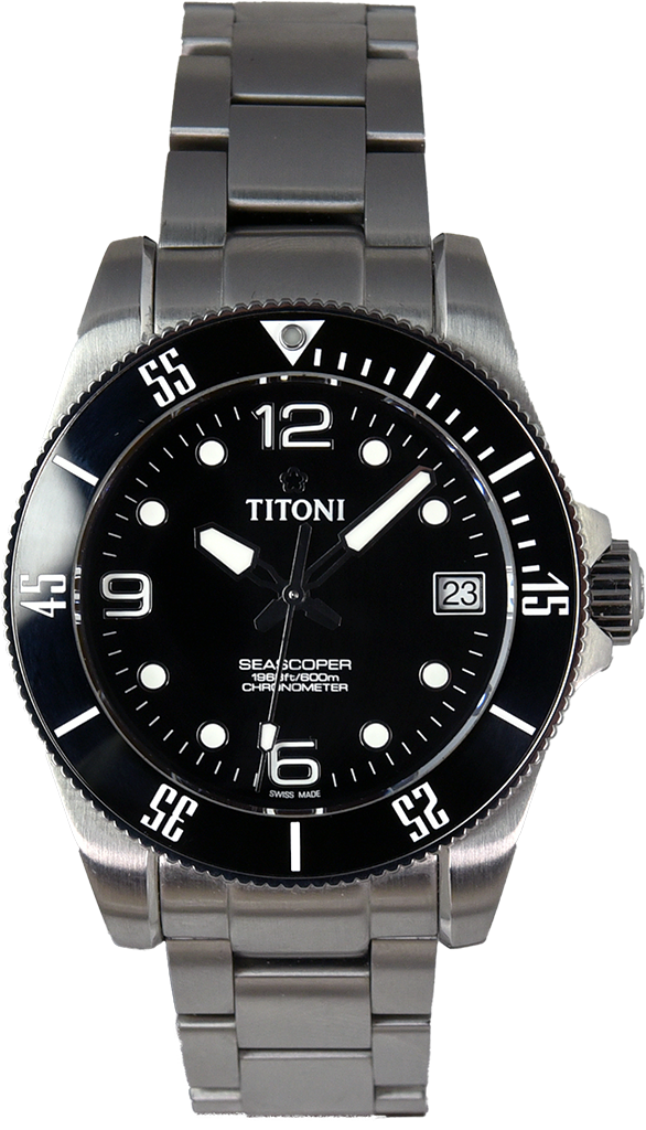 Titoni Seascoper 600 Chronometer 83600S-BK-256 (Pre-owned)