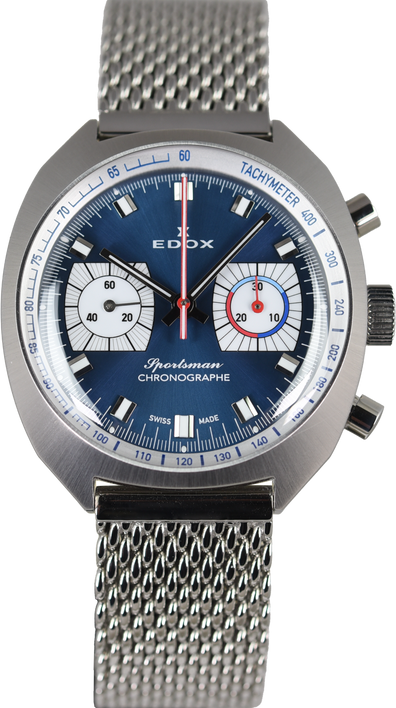 Edox Sportsman Chronograph Automatic Limited Edition 08202 3BU BUIN (Pre-owned)