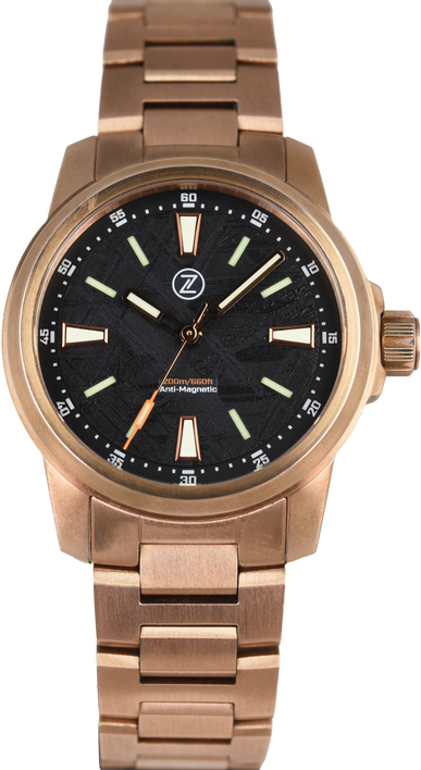 Zelos Aurora Field 38mm Bronze Meteorite (Pre-Owned)