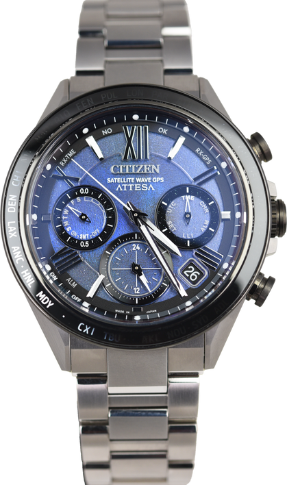 Citizen Attessa Satellite Wave GPS CC4075-50L UNITE with BLUE Limited Edition (Pre-owned)