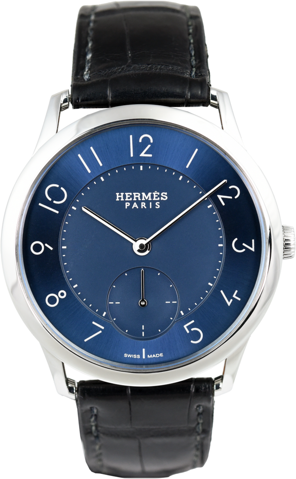 Hermes Slim d'Hermes Blue Dial (Pre-owned)
