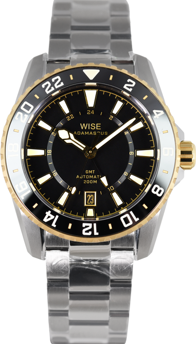 Wise Adamascus True GMT 18k Gold Cap ADX101YG (Pre-owned)