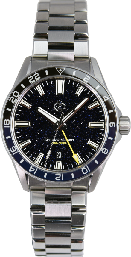 Zelos Spearfish GMT Aventurine (Pre-owned)