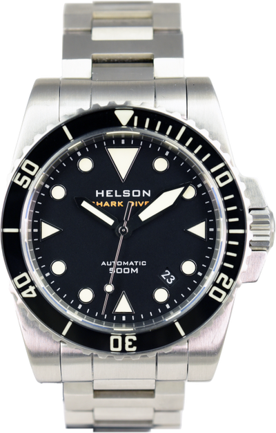 Helson Shark Diver 40 Steel Black (Pre-owned)