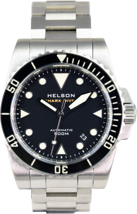 Helson Shark Diver 40 Steel Black (Pre-owned)