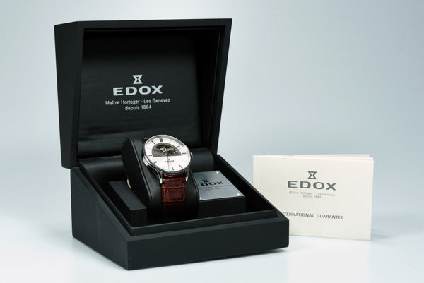 Edox Les Vauberts Open Heart 85006 3 AIN (Pre-owned)