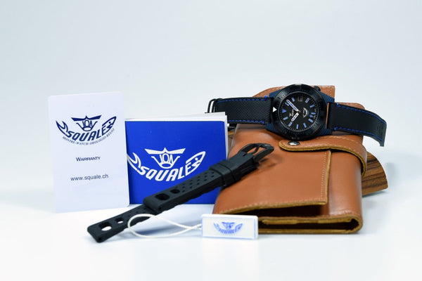 Squale 60 Atmos T-183 Carbon Blue T183BL (Pre-owned)