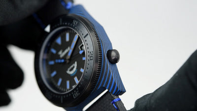 Squale 60 Atmos T-183 Carbon Blue T183BL (Pre-owned)