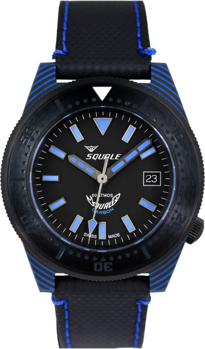 Squale 60 Atmos T-183 Carbon Blue T183BL (Pre-owned)