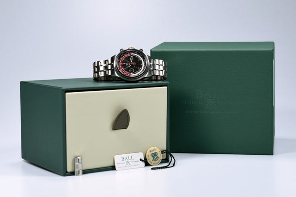 Ball Trainmaster WorldTime Chronograph CM2052D-S1J-BKRD (Pre-owned)