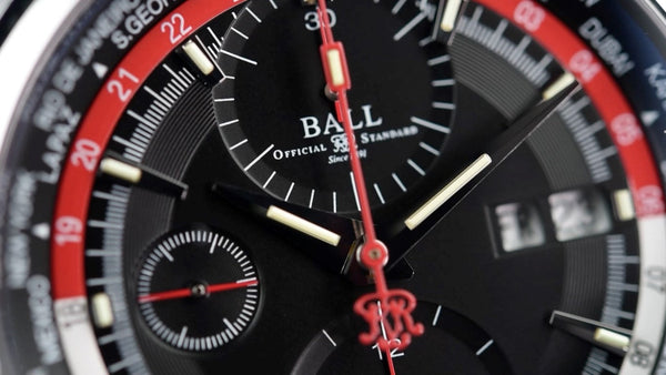 Ball Trainmaster WorldTime Chronograph CM2052D-S1J-BKRD (Pre-owned)