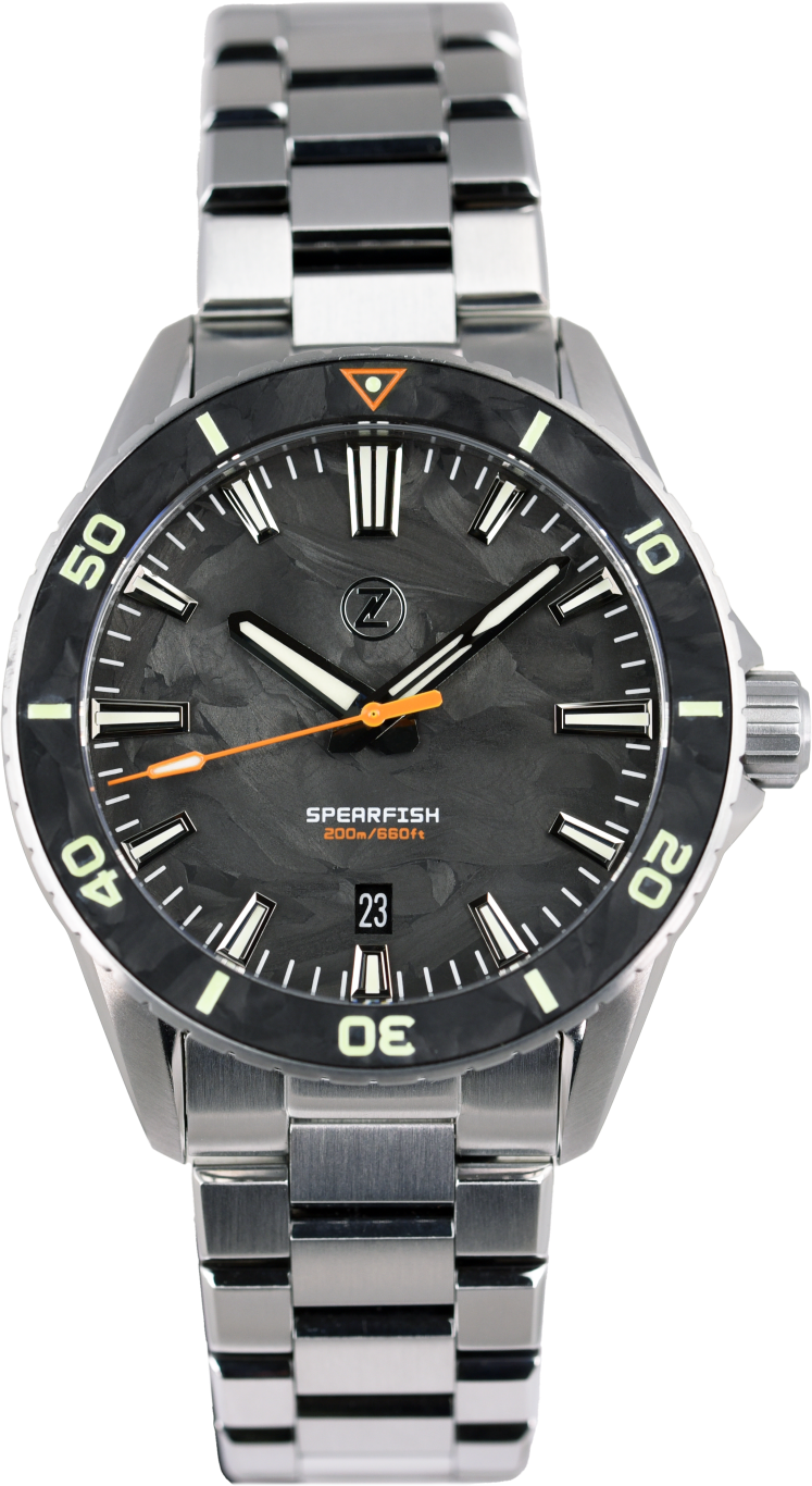 Zelos Spearfish 40mm Forged Carbon (Pre-owned)