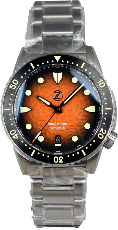 Zelos Mako Diver Hammered Orange (Pre-owned)