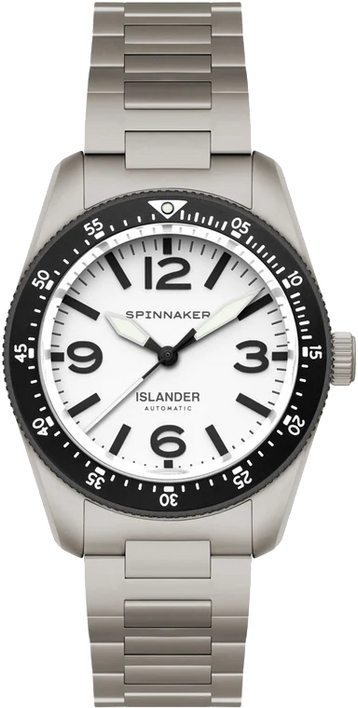 Spinnaker x Islander Croft 39mm Tactical Dawn White SP-5192-LIW44