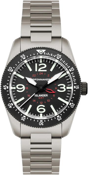 Spinnaker x Islander Croft 39mm Tactical GMT Cinder Design SP-5193-LIW11