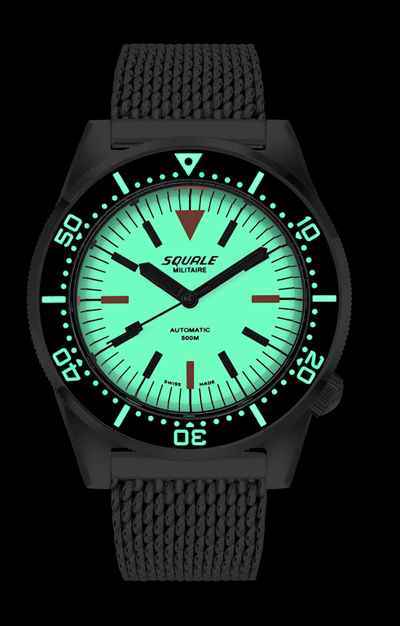 Squale 50 Atmos White Lume Militaire 1521 1521FUMIWT.ME20