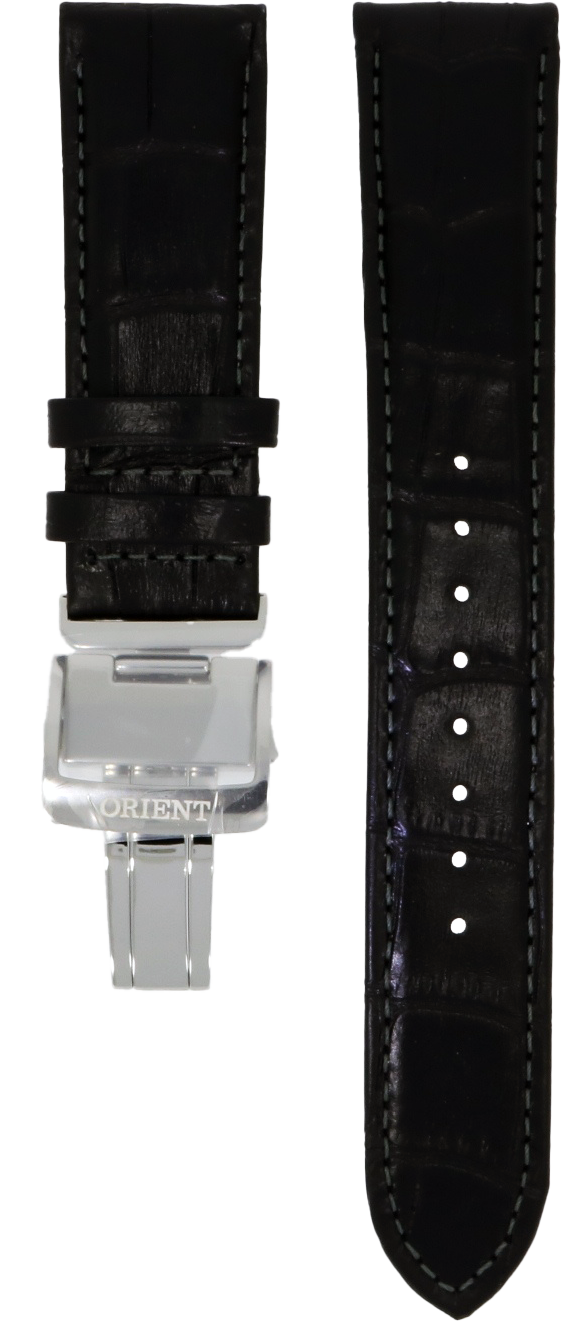Orient Black Leather Strap 22mm UL015011J0