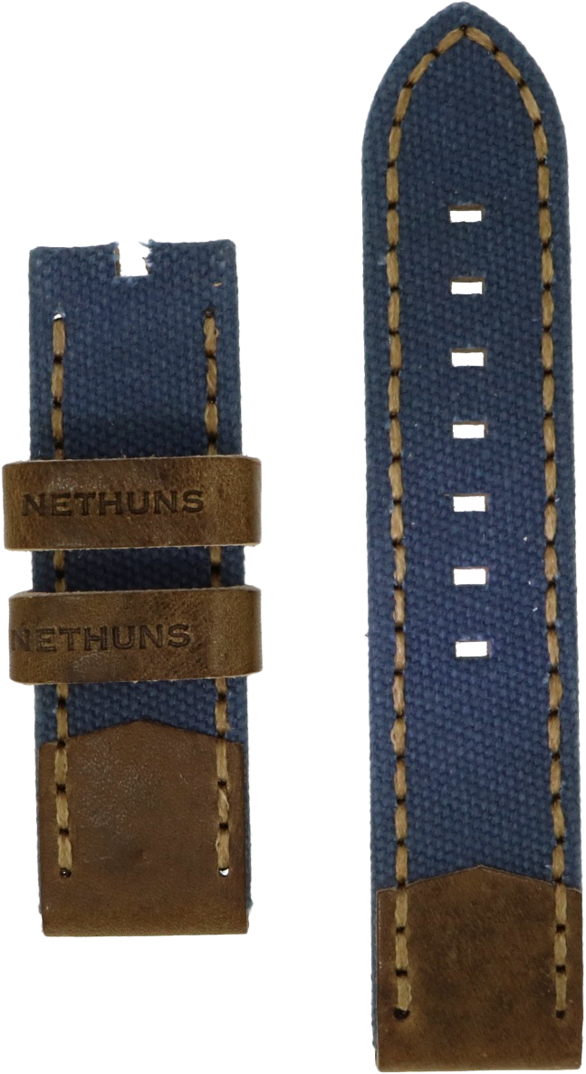 Nethuns 24mm Leather/Canvas Blue