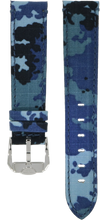 Squale Blue Camouflage Strap CINMICRMIM Polished 20mm