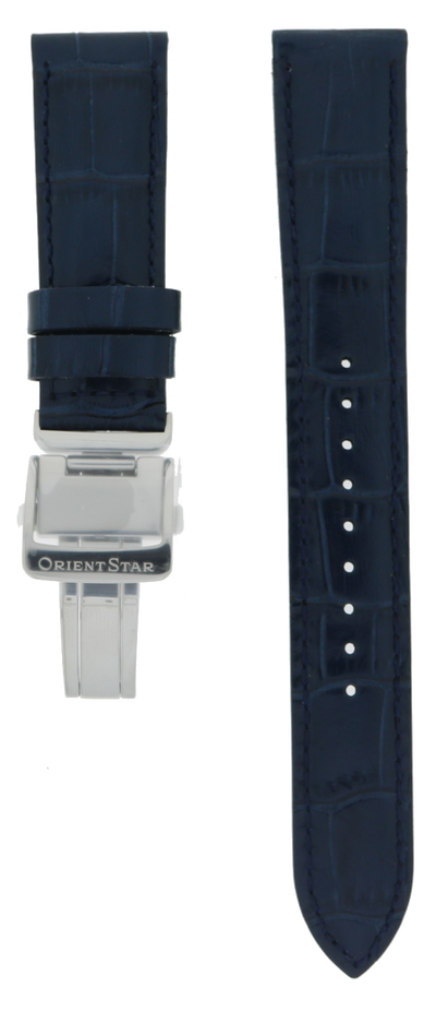 Orient Star Blue Leather Strap 20mm UL027014J0