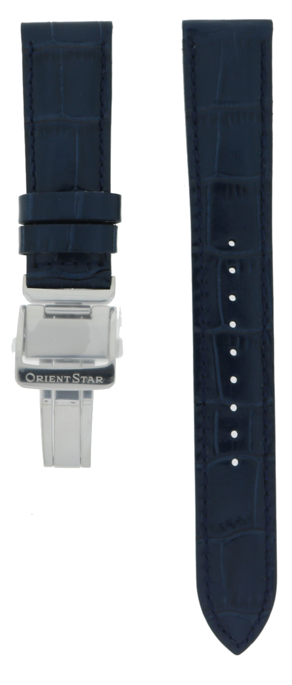 Orient Star Blue Leather Strap 20mm UL027014J0