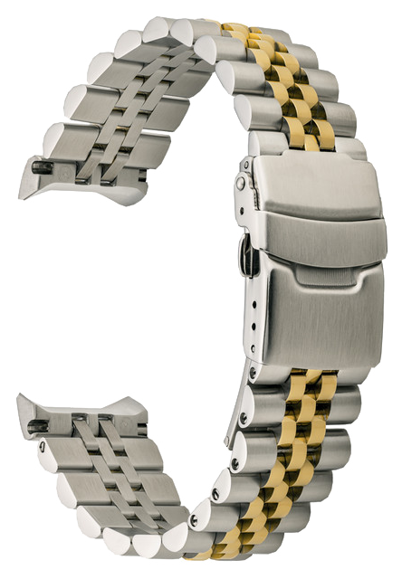 Islander Watch 22mm Two-Tone Bracelet for Casio Duro Quartz Dive Watch #BRAC-116