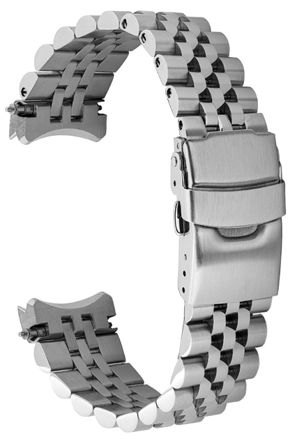 Islander Watch 20mm Brushed and Polished Bracelet for Seiko 42.8mm Solar Dive #BRAC-87