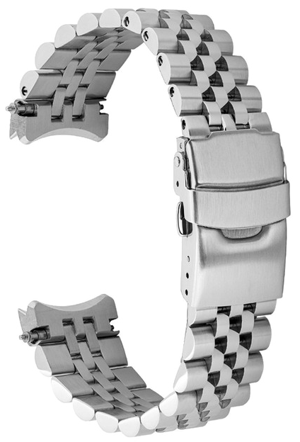 Islander Watch 20mm Brushed and Polished Bracelet for Seiko 39mm Speedtimer #BRAC-113