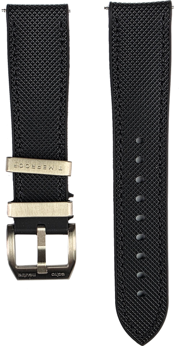 Echo/Neutra 20mm Black Rubber Strap Averau