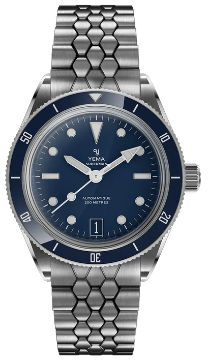 Yema Superman Dato 39.5mm Blue CMM.10 12.25.11.55.SN.M2